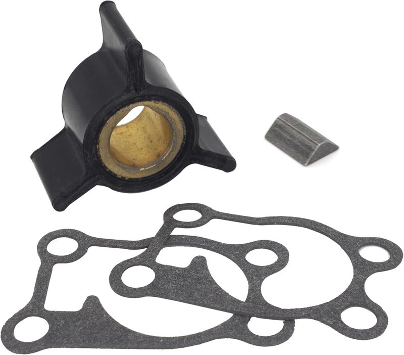 QUICKMARINER QuickMarine 0767407 Boat Water Pump Impeller with Key and Gasket for Johnson Evinrude 2-4 HP Outboard Motors replaces 433935 396852 Sierra 18-3015 Marine Engine - Image 1